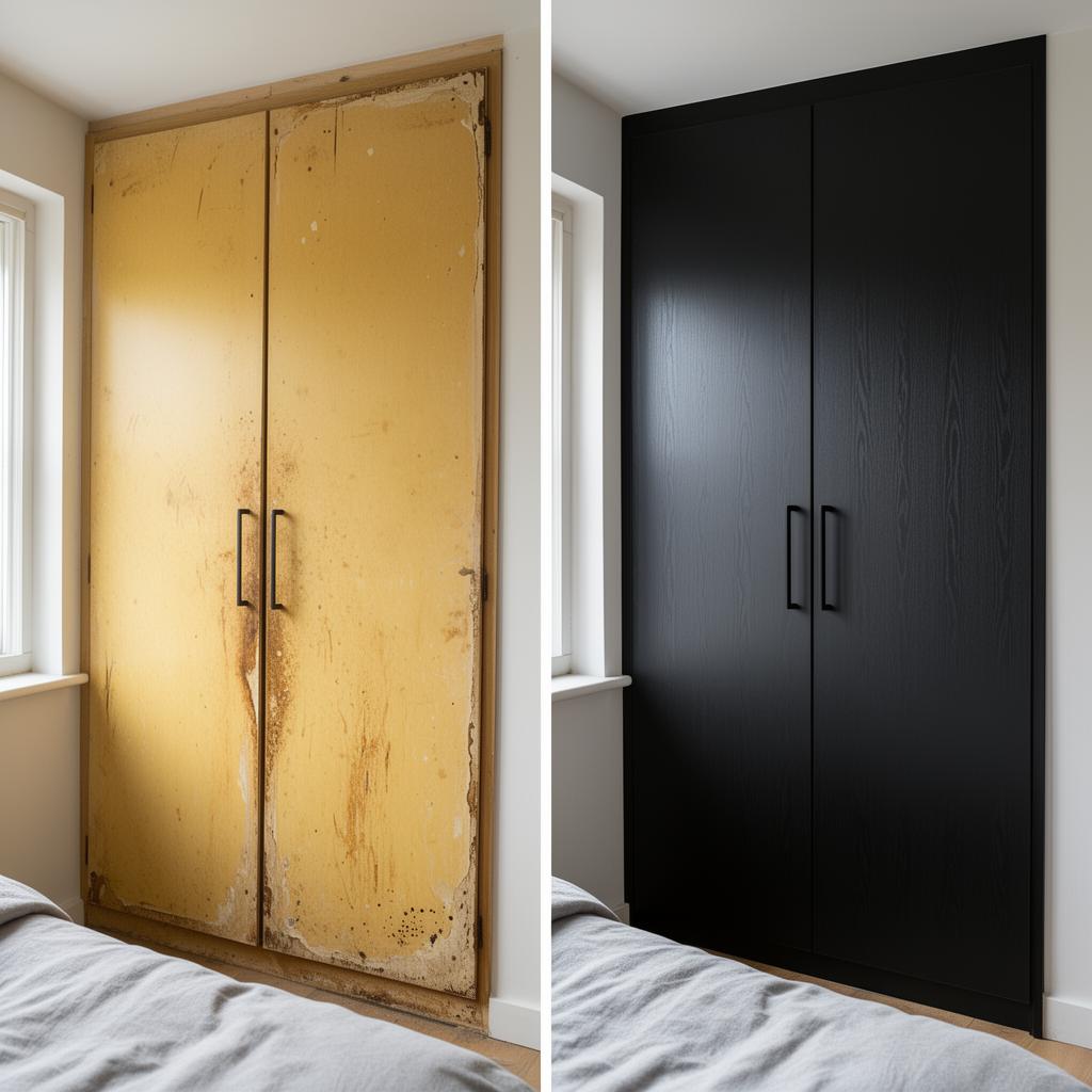 Armoire chêne noir mat — Covering à Beaune